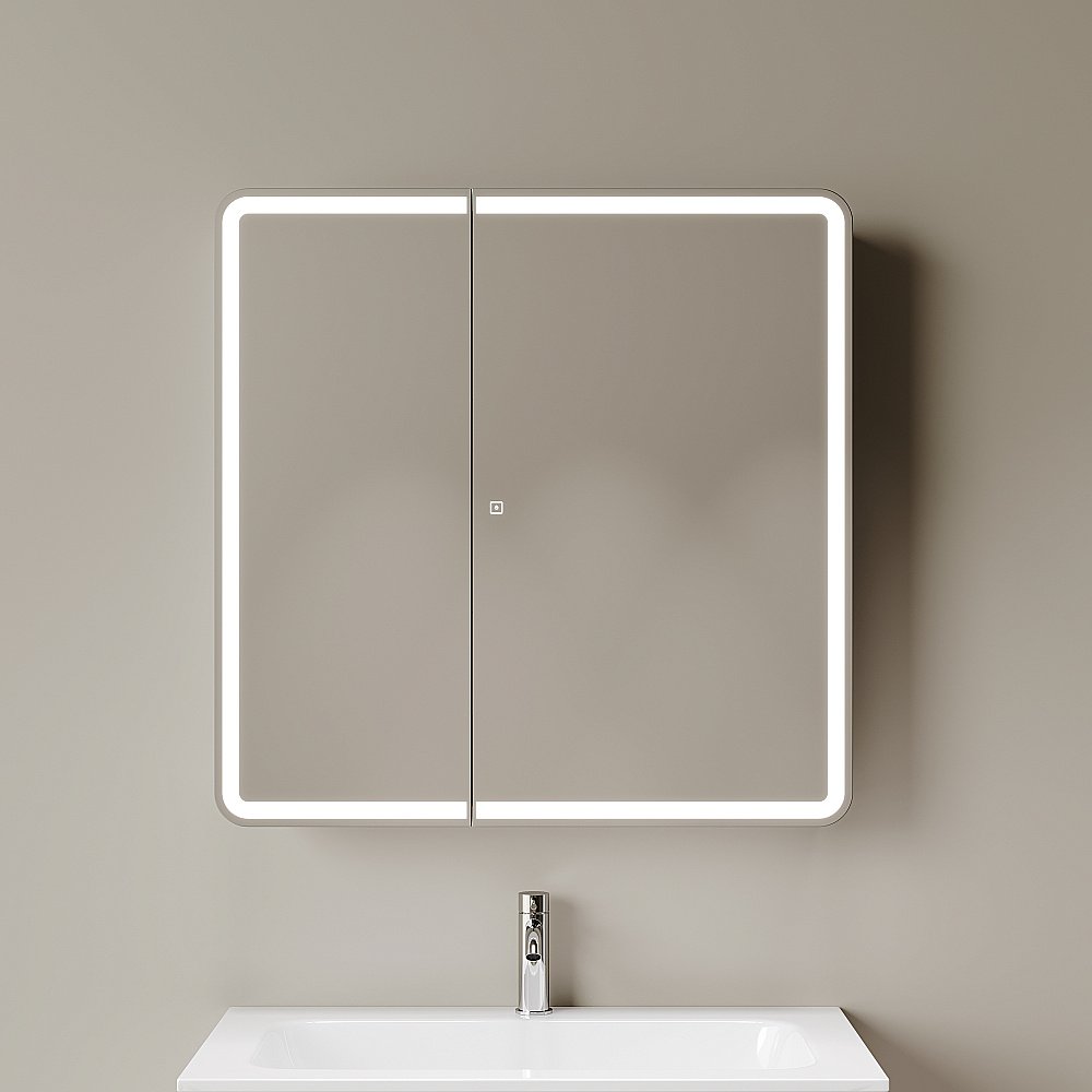 Зеркальный шкаф Sancos Diva DIV800 купить в интернет-магазине сантехники Sanbest