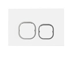 Кнопка для инсталляции WeltWasser WW BAMBERG WT белая купить в интернет-магазине сантехники Sanbest