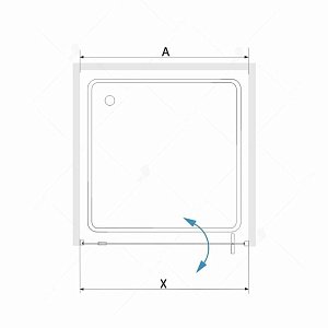 Душевая дверь RGW Stilvoll SV-02B 80 купить в интернет-магазине Sanbest