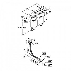 Скрытая монтажная часть Kludi ROTEXA 7881205-00 для смесителя на 3 отверстия купить в интернет-магазине сантехники Sanbest