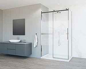 Душевой уголок Vincea Como Soft VSR-1CS9012CL 120x90 стекло прозрачное/профиль хром купить в интернет-магазине Sanbest