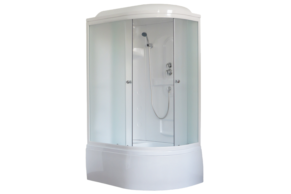 Душевая кабина Royal Bath RB8120BK1-M 120x80 профиль белый/стекло матовое купить в интернет-магазине Sanbest