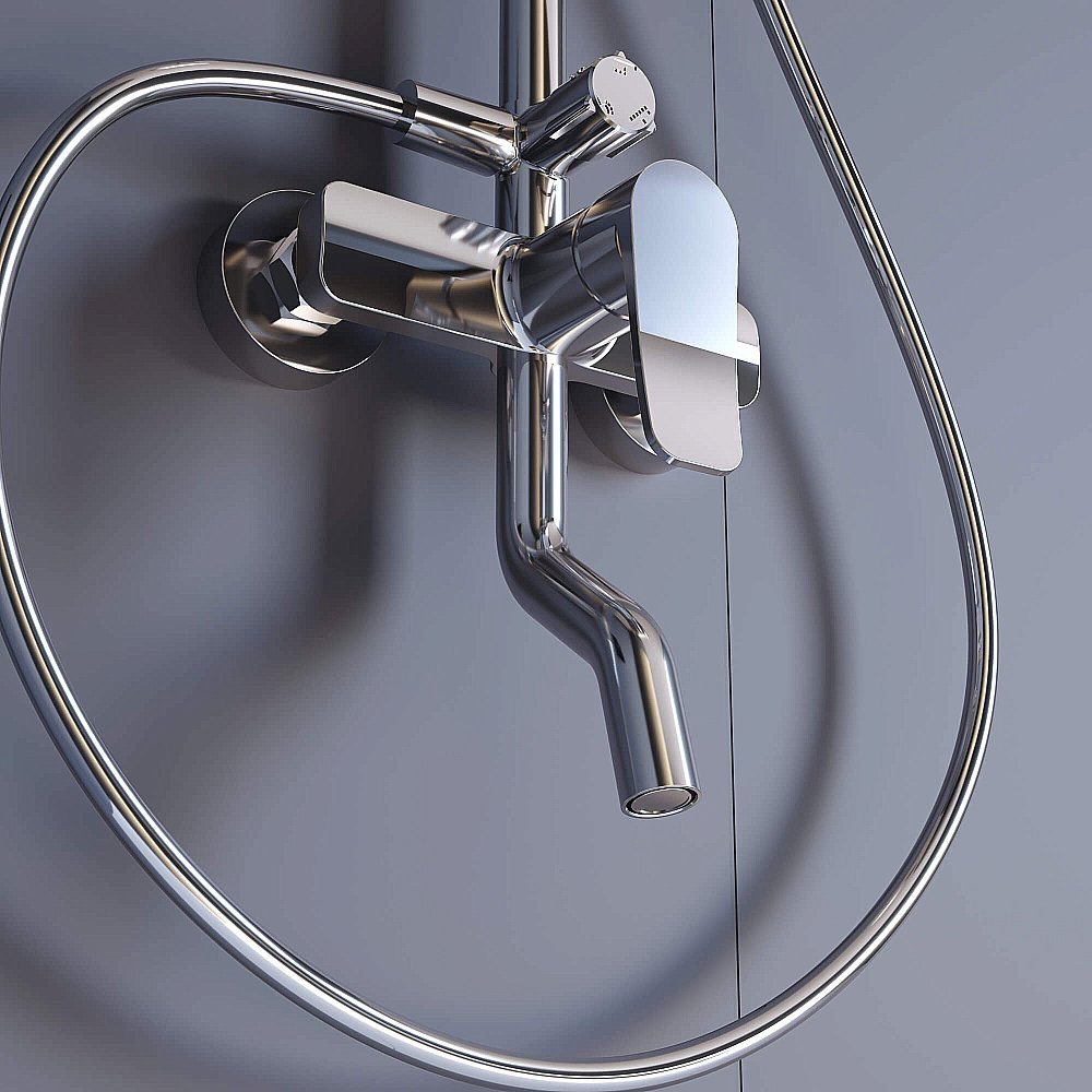 Душевая система RGW Shower Panels SP-25 Хром купить в интернет-магазине сантехники Sanbest