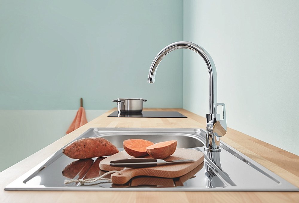 Смеситель для кухни Grohe BauLoop 31232001 хром купить в интернет-магазине сантехники Sanbest