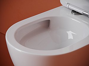 Унитаз подвесной Ceramica Nova Uno CN11001T белый, с крышкой микролифт, безободковый, слив-торнадо купить в интернет-магазине Sanbest