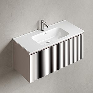 Тумба с раковиной Sancos Snob R 1.0 SNR1.0100SM/CN7003 Doha Soft для ванной в интернет-магазине Sanbest