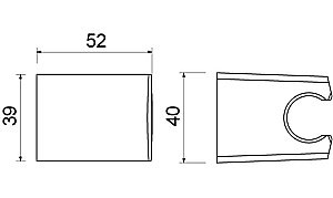 Держатель ручного душа Aquatek AQ2403CR хром купить в интернет-магазине сантехники Sanbest