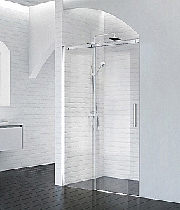 Душевая дверь Belbagno ACQUA BF-1 140 стекло прозрачное/профиль хром купить в интернет-магазине Sanbest