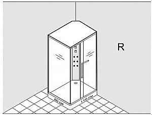 Душевая кабина Lagard Alpina 110x80 купить в интернет-магазине Sanbest