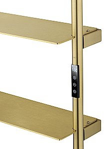 Полотенцесушитель электрический WONZON & WOGHAND DÜSSELDORF, Брашированное золото (WW-A205-BG) купить в интернет-магазине сантехники Sanbest