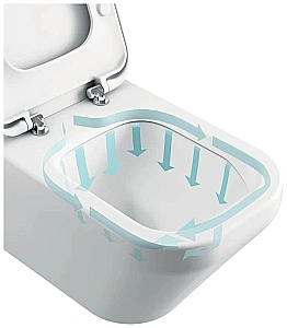 Унитаз подвесной Ideal Standard Tesi ST007901 безободковый, с крышкой микролифт, белый купить в интернет-магазине Sanbest