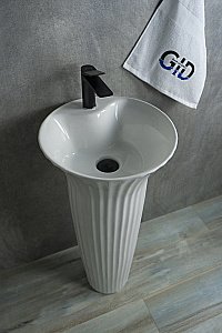 Раковина напольная Gid Autonomo 41 Nb132 81113 белая купить в интернет-магазине Sanbest