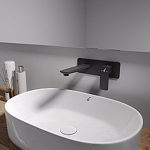 Смеситель для раковины Oliveeka D OL-869003-MB черный матовый купить в интернет-магазине сантехники Sanbest