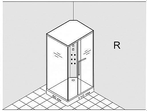 Душевая кабина Lagard Alpina 110x80 купить в интернет-магазине Sanbest
