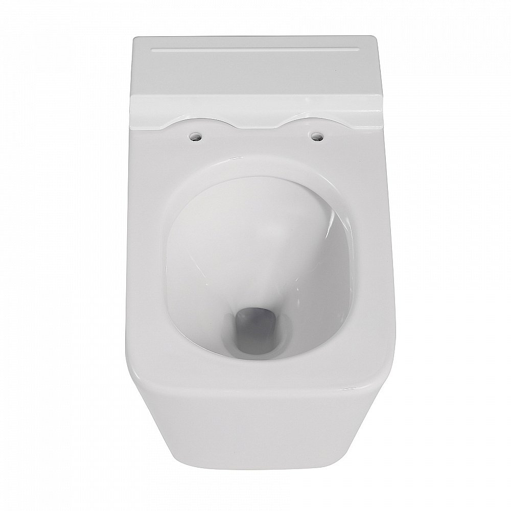 Унитаз подвесной ABBER Rechteck AC1202P импульсный смыв, с крышкой микролифт купить в интернет-магазине Sanbest