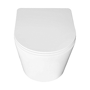 Унитаз подвесной Azario Teramo AZ-0053 SP белый, безободковый, с крышкой микролифт купить в интернет-магазине Sanbest