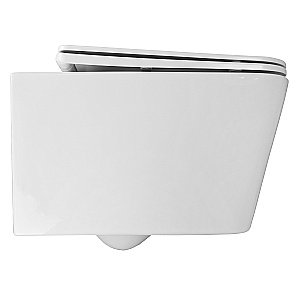 Унитаз подвесной Loranto TALAS AZ-87268 безoбодковый, с сиденьем микролифт, белый купить в интернет-магазине Sanbest