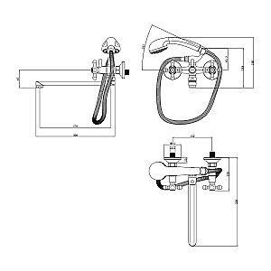 Смеситель для ванны Lemark Promotion LM6048C хром купить в интернет-магазине сантехники Sanbest