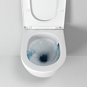 Унитаз подвесной Grossman TORNADO GR-4455MSQ безободковый, с крышкой микролифт, слив-торнадо, белый матовый купить в интернет-магазине Sanbest