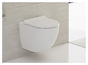 Унитаз подвесной Vitra Sento 9830B003-7207 безободковый, c инсталляцией, с крышкой микролифт купить в интернет-магазине Sanbest