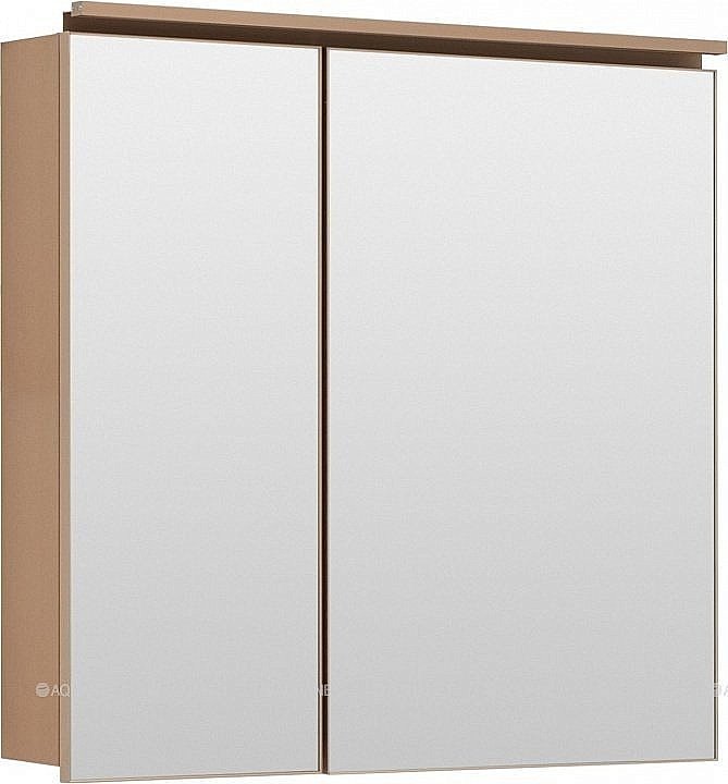 Зеркальный шкаф De Aqua Алюминиум 261766 80 медь купить в интернет-магазине сантехники Sanbest