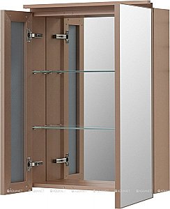 Зеркальный шкаф De Aqua Алюминиум 261764 60 медь купить в интернет-магазине сантехники Sanbest