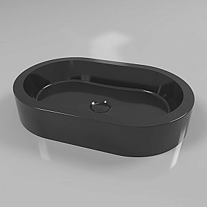 Раковина накладная WhiteCross Malachite A 55 0721.055035.101 черная купить в интернет-магазине Sanbest