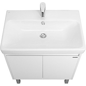 Тумба с раковиной Акватон Сканди Doors 70 белая для ванной в интернет-магазине Sanbest