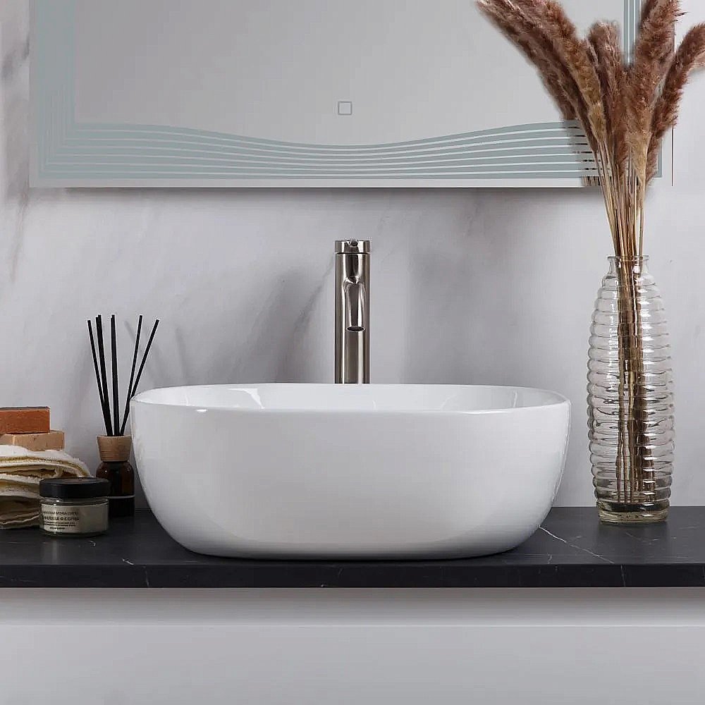 Раковина накладная Belbagno 42,5 BB1301 белая купить в интернет-магазине Sanbest