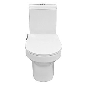 Унитаз моноблок с функцией биде Azario Brusco AZ-1085B белый, безободковый, с крышкой микролифт купить в интернет-магазине Sanbest