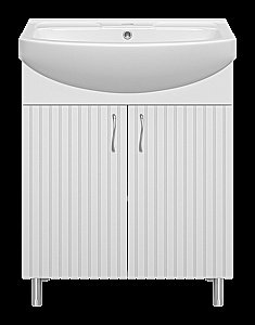 Тумба с раковиной Misty Изео - 70 Э-Изе01070-021Н белая для ванной в интернет-магазине Sanbest