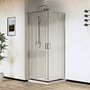 Душевой уголок Vincea City VSS-5CT8010CL 100х80 стекло прозрачное/профиль хром купить в интернет-магазине Sanbest