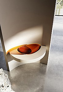 Раковина Abber Kristall 60 AT2808Opal коричневая прозрачная купить в интернет-магазине Sanbest