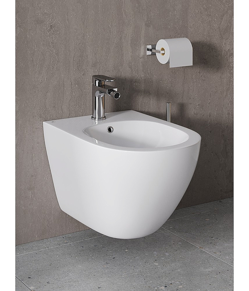 Биде подвесное Agger AT03310 белое купить в интернет-магазине Sanbest