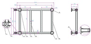Полотенцесушитель водяной Boheme Palazzo 713 купить в интернет-магазине сантехники Sanbest