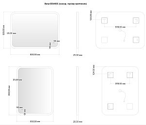 Зеркало Aquanet Вега 60 в ванную от интернет-магазине сантехники Sanbest