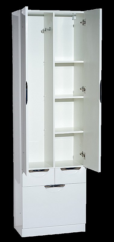 Пенал напольный Misty Жасмин 60 белая эмаль для ванной в интернет-магазине сантехники Sanbest