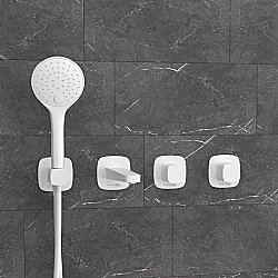 Смеситель для ванны WasserKRAFT Saale SET2865 белый матовый купить в интернет-магазине сантехники Sanbest