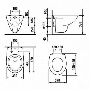 Унитаз подвесной Roca Mateo 346200000 купить в интернет-магазине Sanbest
