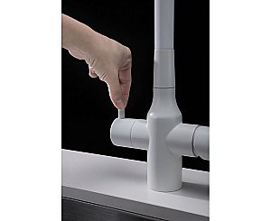 Смеситель для кухни Paulmark Salix Sa213419-WH белый матовый купить в интернет-магазине сантехники Sanbest