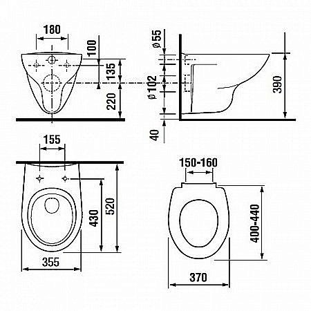 Унитаз подвесной Roca Mateo 346200000 купить в интернет-магазине Sanbest