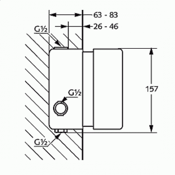 Tермостат для скрытого монтажа KLUDI 35156 DN 15 купить в интернет-магазине сантехники Sanbest