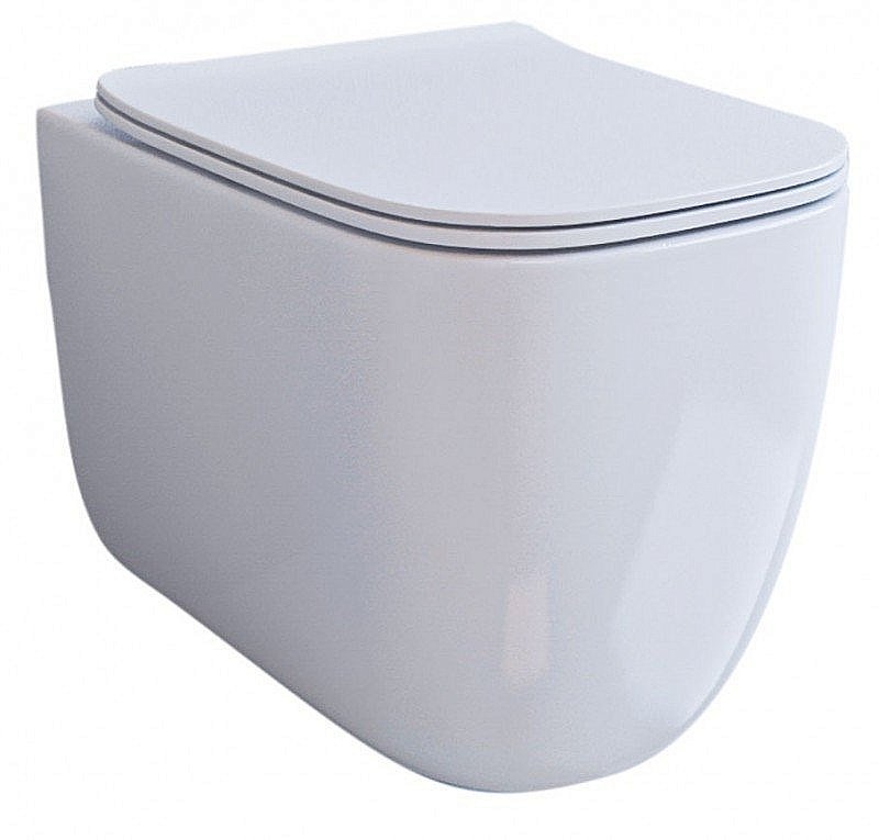 Унитаз подвесной Esbano GARANT ESUPGARAW безободковый, с крышкой микролифт, белый купить в интернет-магазине Sanbest