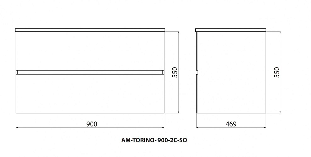 Тумба с раковиной Art&Max TORINO 90 палом для ванной в интернет-магазине Sanbest