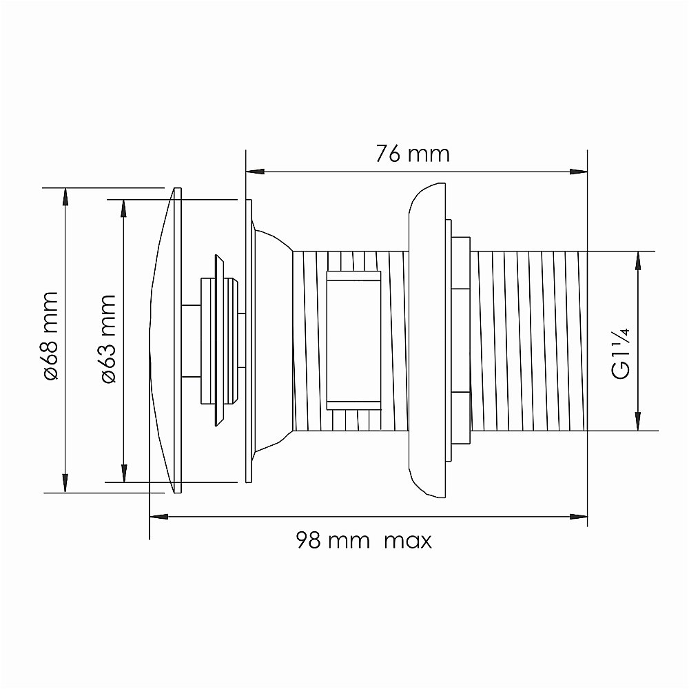 Донный клапан для раковины WasserKraft Asphe A336 розовое золото купить в интернет-магазине сантехники Sanbest