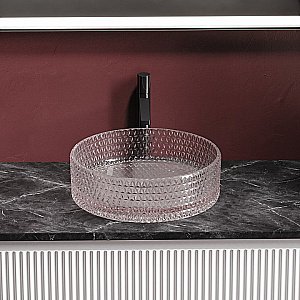 Раковина Ceramica Nova Cristal 36 CN6061 розовая купить в интернет-магазине Sanbest