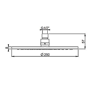 Душевая система PAINI Cox 78PJSET26911BATHHEAD золото матовое купить в интернет-магазине сантехники Sanbest