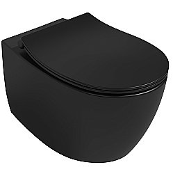 Унитаз подвесной Isvea Sentimenti Neo 10AR02010SV-2N черный матовый, безободковый купить в интернет-магазине Sanbest