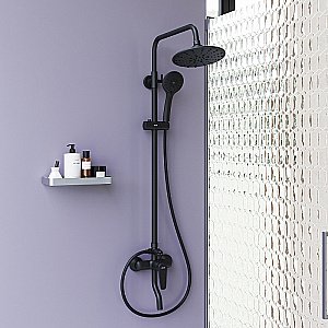 Душевая система Dorff Prime D0740922 черная матовая купить в интернет-магазине сантехники Sanbest