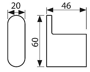 Крючок Kaiser KH-2722 черный купить в интернет-магазине сантехники Sanbest